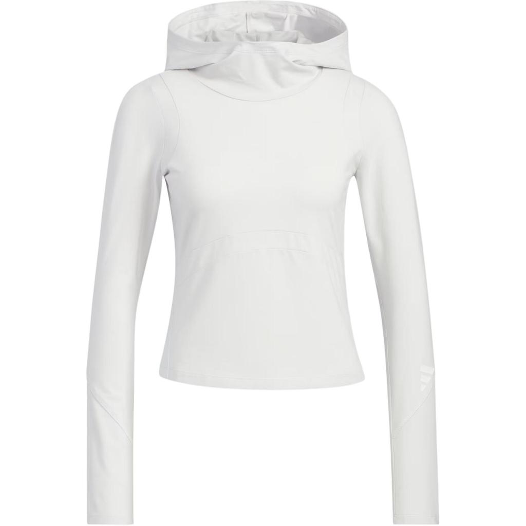 Adidas Fos Future Style Solid Color Loose Fit Sports Casual Hoodie Long Sleeve T-Shirt Women Tops KC5803