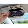 Dustproof Box Portable Sunglasses Holder Multifunction Sun Visor Lenses Case  Driving