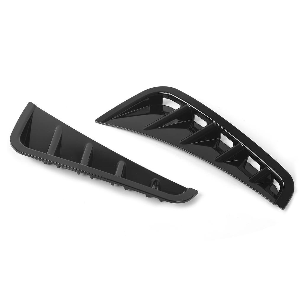 Black Front Bumper Canard Car Spoiler Wing Car Adaptations Replacement for Benz C Class W205 AMG Line 2019+