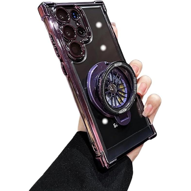 

Магнитная гироскопическая подставка-антистресс, забавная и интересная подставка, гальваническое покрытие, защита от падений, деловая мода, для Samsung Galaxy S25 S24 S23 S22 Ultra Plus S25 Ultra