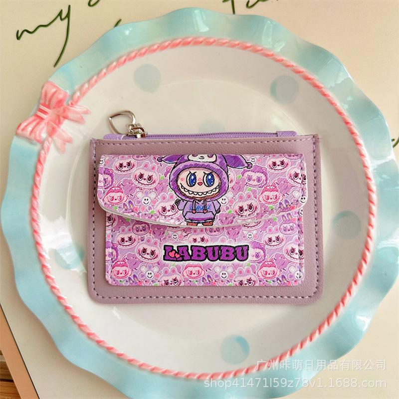 Coin Purse Labubu Card Holder Card Holder Student Campus Card Access Card Bus Card Zipper Storage Bag