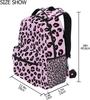 Cheetah Leopard Print Backpacks For Girls Boys Elementary School Bag Laptop Bookbag Kids Personalized Travel Daypack 3rd 4