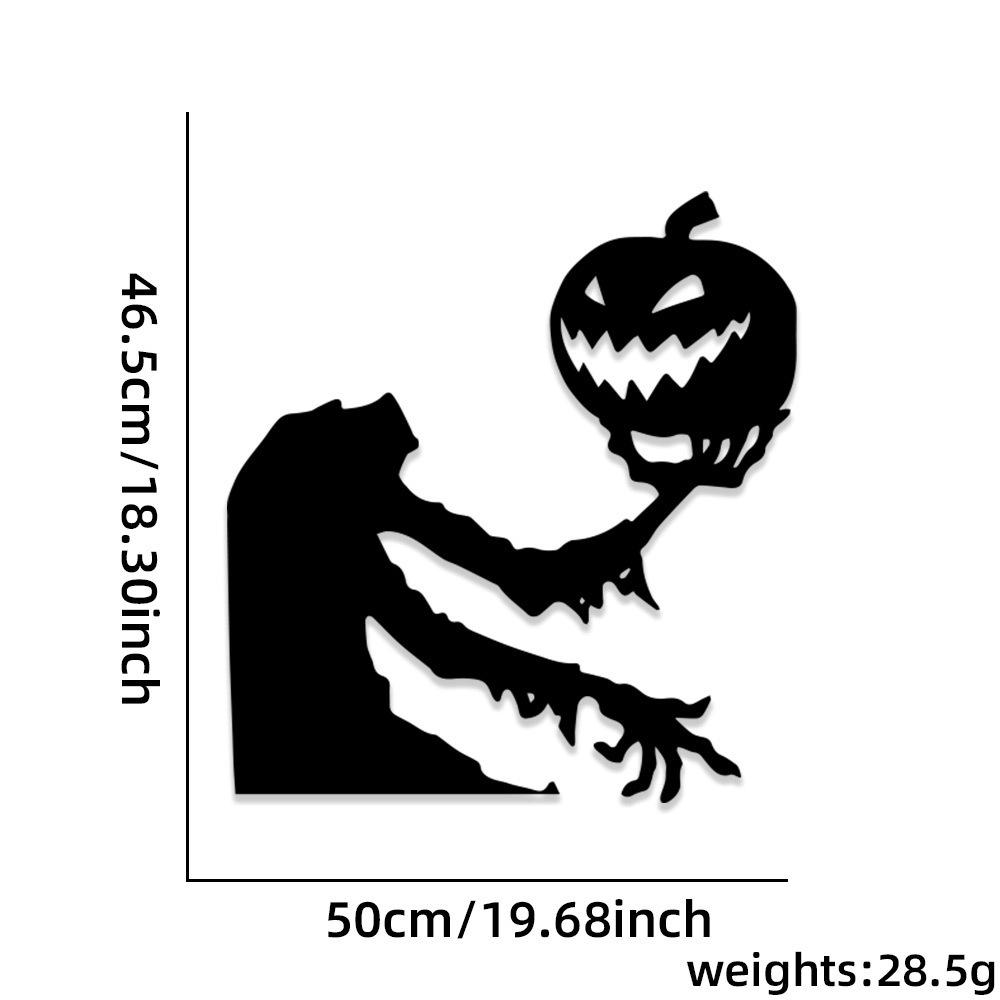 Halloween Door & Wall Stickers: Skeleton, Pumpkin, Ghost Designs