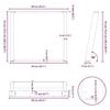 VidaXL Dining Table Legs U-Shape 2 Pcs Black 90 X (72-73) Cm Steel 4012800
