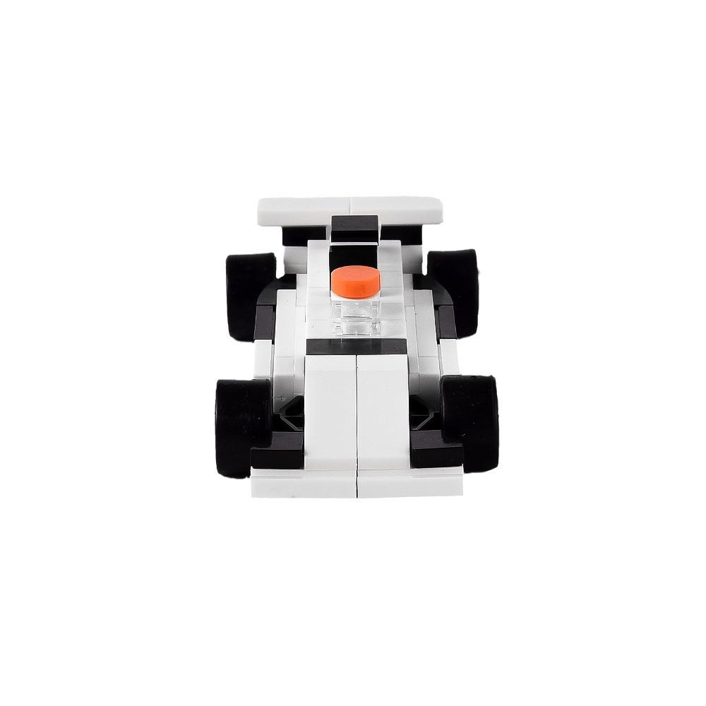 Domestic Small Particle Building Block Small Mini F1 Formula Racing Model Assembly Toy Compatible