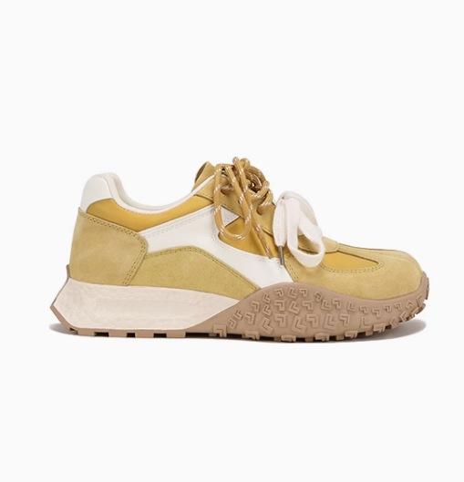 

Cowhide version Su Yinyin of the same popcorn mandarin duck with thick sole to increase the height of casual sports shoes women s training shoes For 40