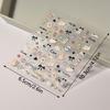 5D Embossed Cute Cartoon Cat Paw Fish Design Nail Art Sticker Decals Self Adhesive Supplies For Women And Girls