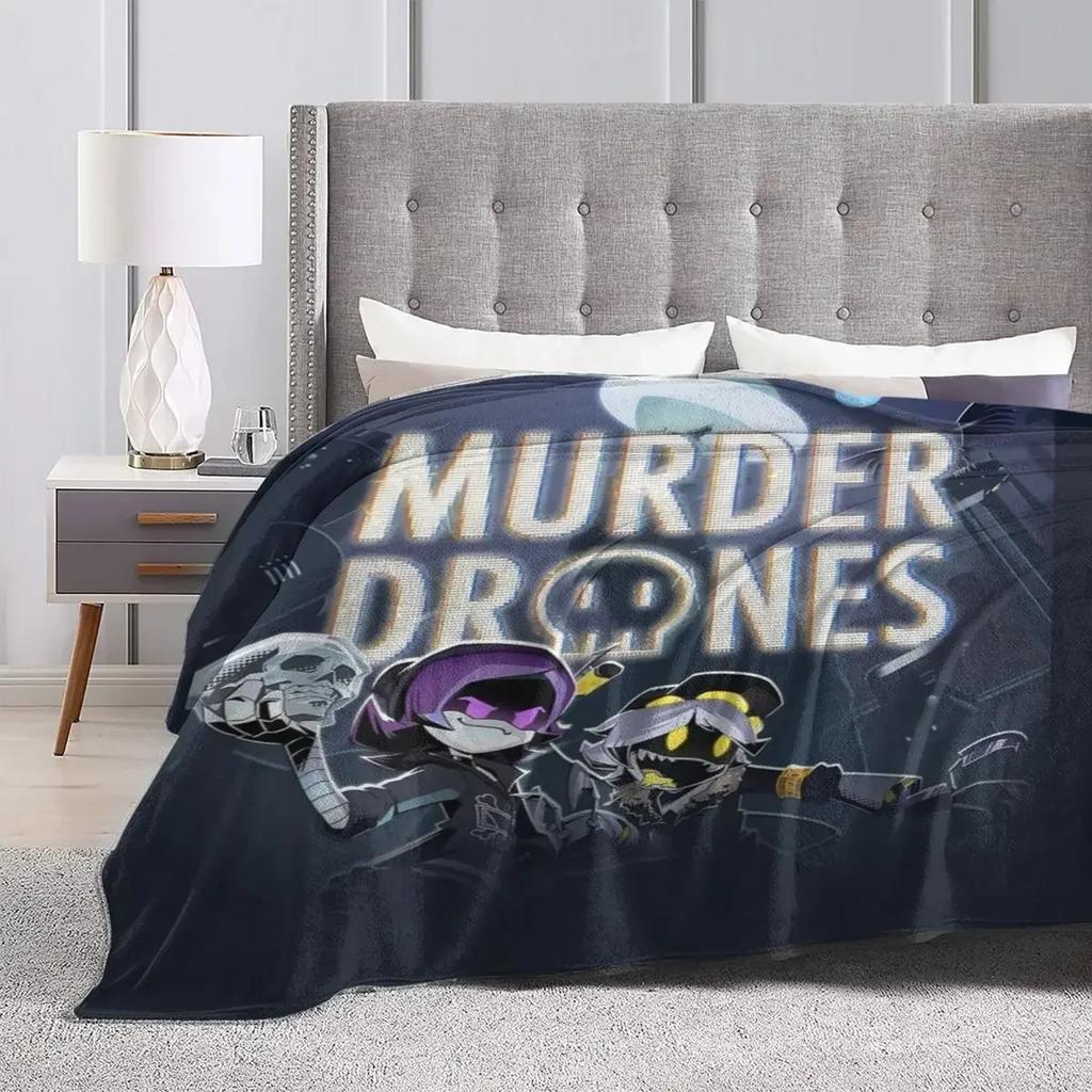 Comfort Murder Drones Blanket Stuff Bed Decorative Cool Uzi Doorman Throws And Blanket Ultra-Soft Coral Fleece Plush for Bedroom