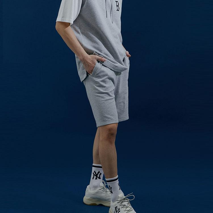 New MLB Sports Shorts Unisex Light Gray 31SPU1131-43M