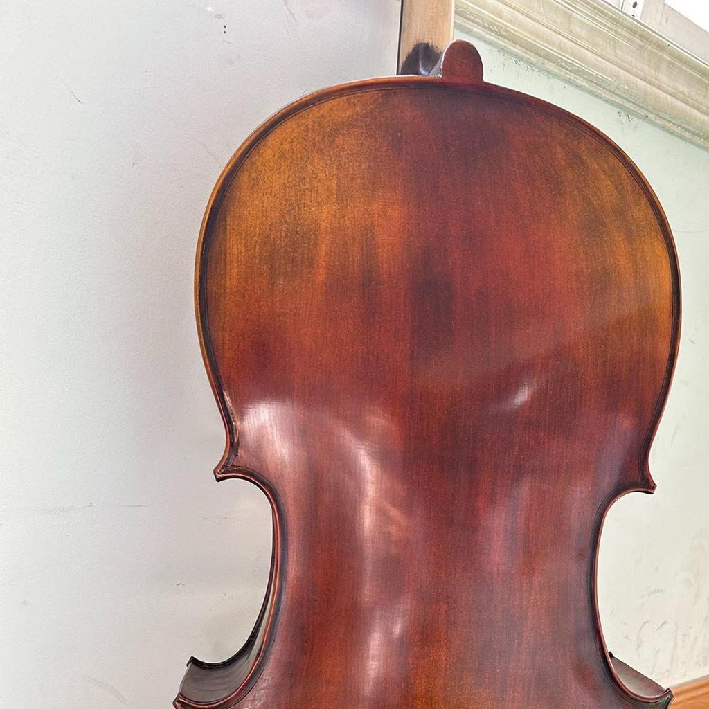 Buy Maple Solid Wood Cello 4/4 Italian Vintage Oil Varnish Cello