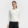 Fila Tennis Fashion Simple Classic Retro Sports Casual Comfortable Long Sleeve T-Shirt Women tops Cloud-White A11W613219FIV