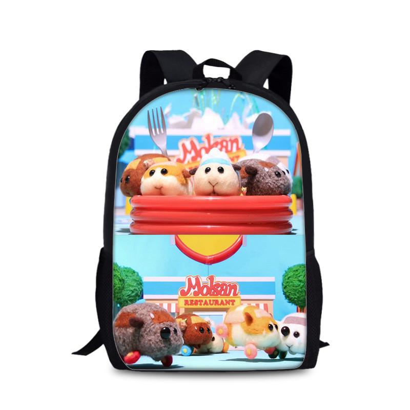 Tangalang Pui Pui Hamster Backpack For Kids With Nylon Material And Spacious Design