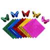 Papel de Origami Pérola 15 cm, 10 Cores - Quadrado Brilhante para Artesanato Infantil e Manualidades.