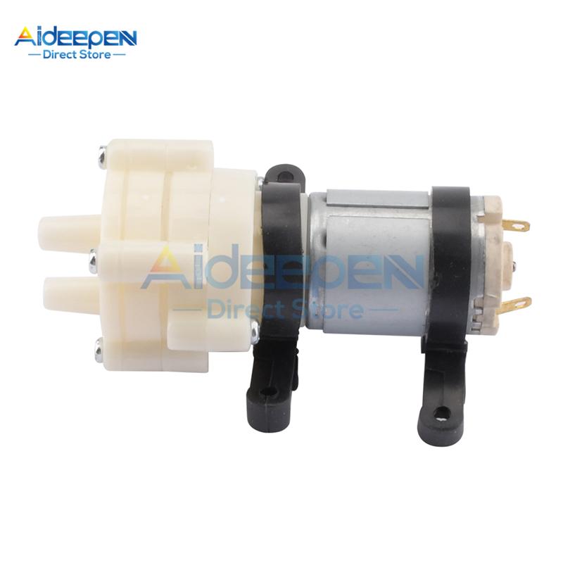 DC 12V R385 Priming Diaphragm Mini Pump Spray Motor Micro Pumps For Water Dispenser 90mm X 40mm X 35mm Max Suction 2m