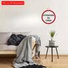 1pc 2d Flat Round Wooden Sign - 20cm No Trespassing On Private Road Warning Video Surveillance Wall Poster Board Courtyard Rigid Safety Sign