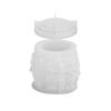 Good-Candle Jar Silicone Mould Set - Gypsum And Refill Mold For Xmas Home Decor