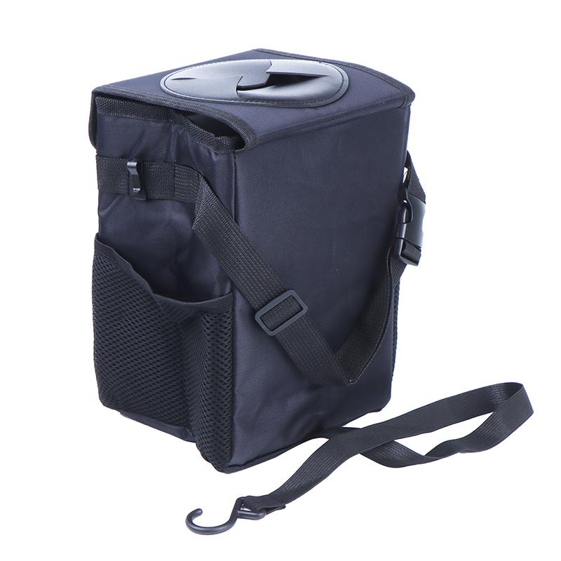 Car Trash Can With Lid Leakproof Trash Bin Car Garbage Can Collapsible Auto Truck Storage Bag Organizer Car Accessories