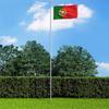 Vidaxl Flaga Portugalii, 90X150 Cm