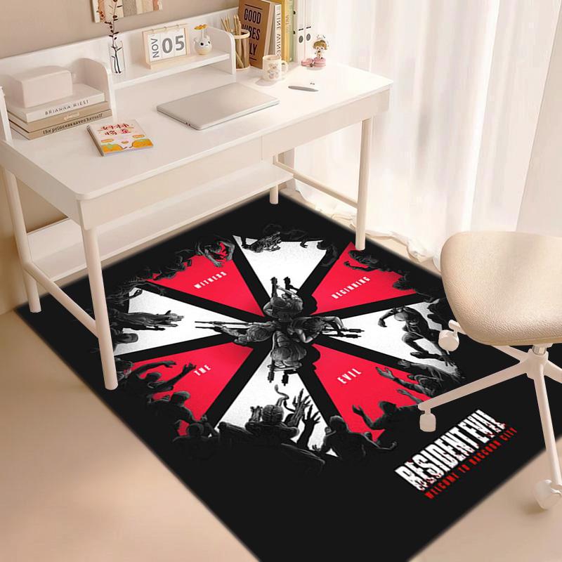 Sci-Fi game Resident Evil, Umbrella Corporation, soft carpet, home living room, office chair pad, door mat, door mat carpet U9