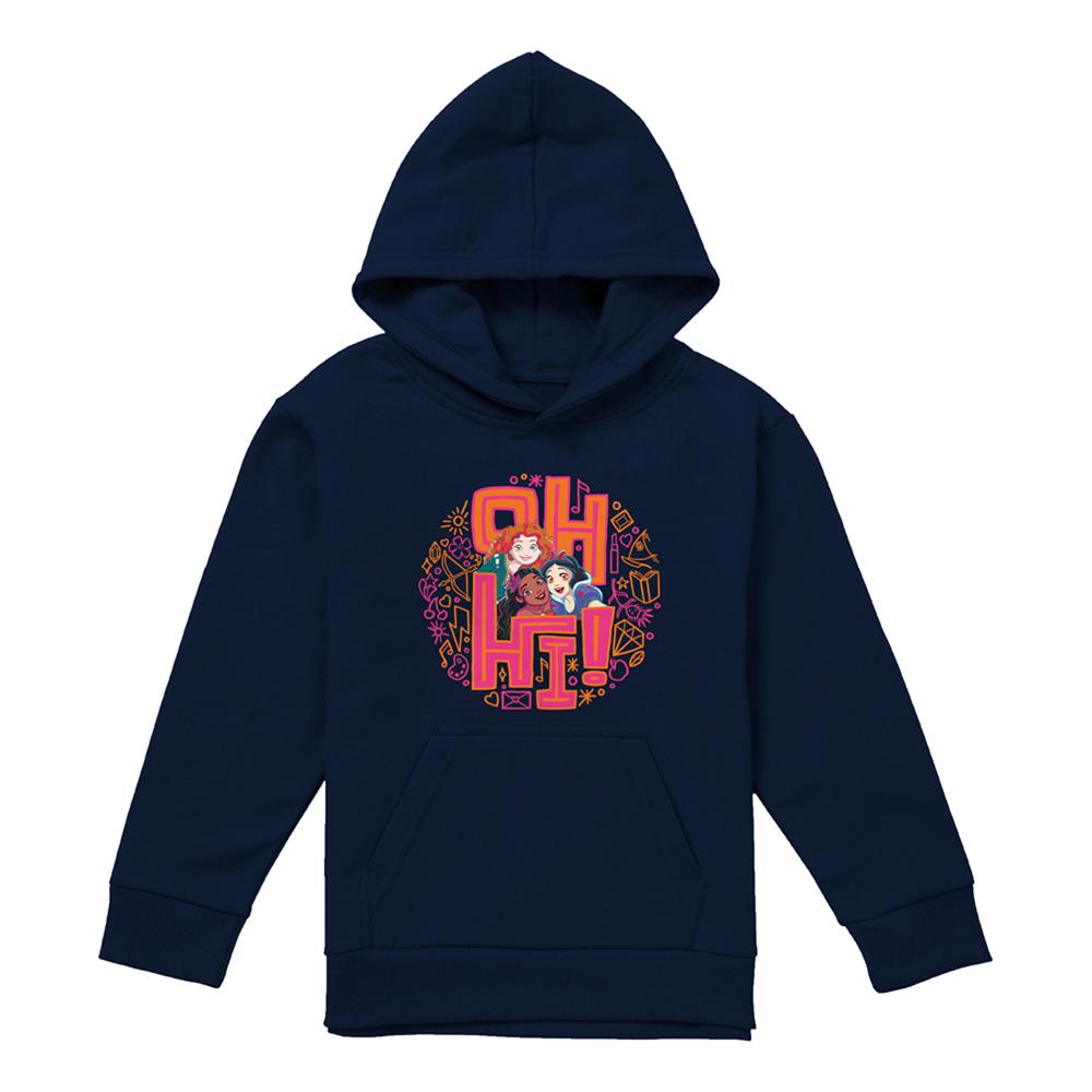 Disney Princess Childrens/Kids Oh Hi! Merida Moana Snow White Pullover Hoodie