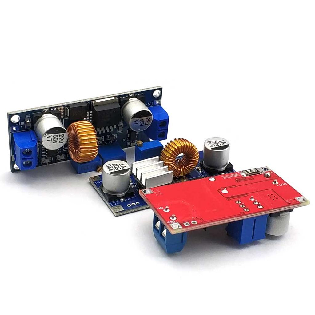 XL4015 5A DC-DC Konverter 4-38V - 1.25-36V Állítható Leszálló Modul Hűtőbordával Leszálló Modul XL4015 4~38v 96%