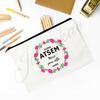 French Printed Makeup Bag Travel Neceser Travel Toiletry Organizer School Pencil Bags Graduate Gift for Maitresse Atsem Aesh Avs