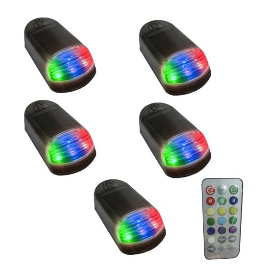 

Сонячні ліхтарі кабіни для вантажівок Бездротові сонячні світлодіодні ліхтарі Водостійкі 7 кольорів Керовані застосунками Сонячні дахові ліхтарі для вантажівок чорний