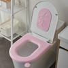 Universal EVA Waterproof Toilet Seat Covers for Kids Simplicity Solid Color Washable Soft Silicone Foam Toilet Seat Cushion