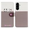 Cartoon Pet Series for Samsung Galaxy A36 5G Wallet Phone Case Splicing Leather Flip Cover