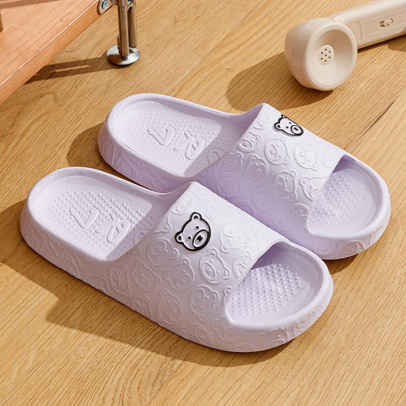 Cute slippers female new indoor home silent non-slip and non-smelly feet cartoon kitten eva cool slippers male