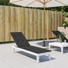 VidaXL Black Patio Chair Cushion (75+105)x50x4 Cm 314180