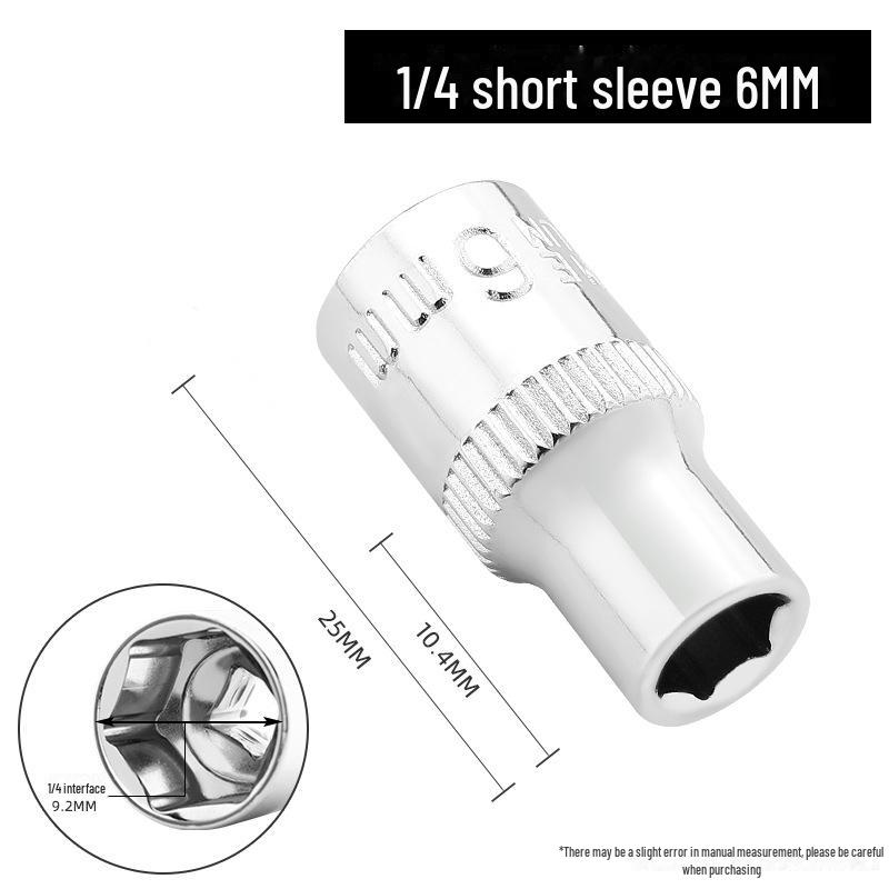 Green Forest 6.3mm Hexagonal Socket/Wrench Sleeve Set with 1/4 Socket Head Ratchet Wrench.