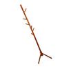 Clothes Tree Solid Wood Round Corner Simple Fashionable Beautiful Coat Hanger for Living Room Honey Color