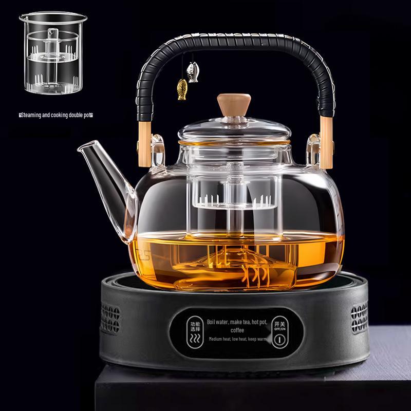 Smart Electric Glass Tea Cooker: Compact Ceramic Stove & Health-Preserving Hot Plate Kettle Gift