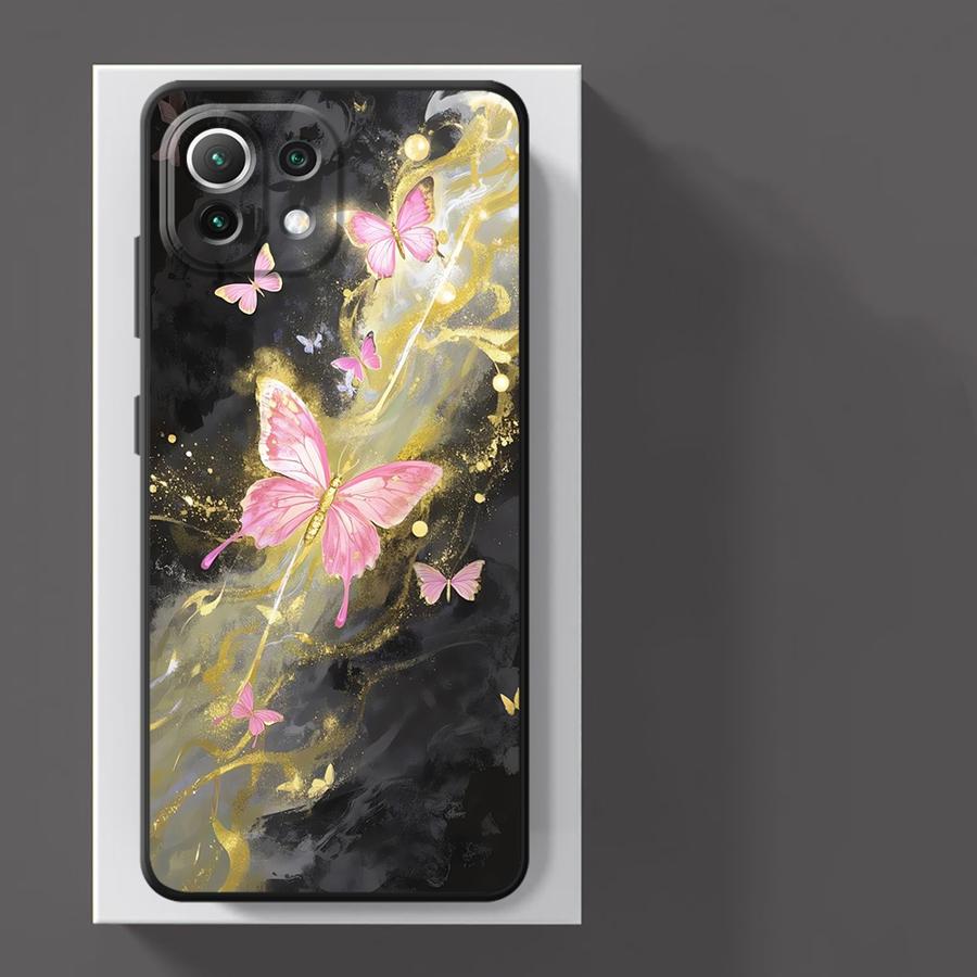 Case for Xiaomi Poco F8 M3 M4 M7 Pro X3 X4 X5 X7 Pro C71 C75 C50 C61 M5 F1 F3 Funda Phone Cover Marble Flower