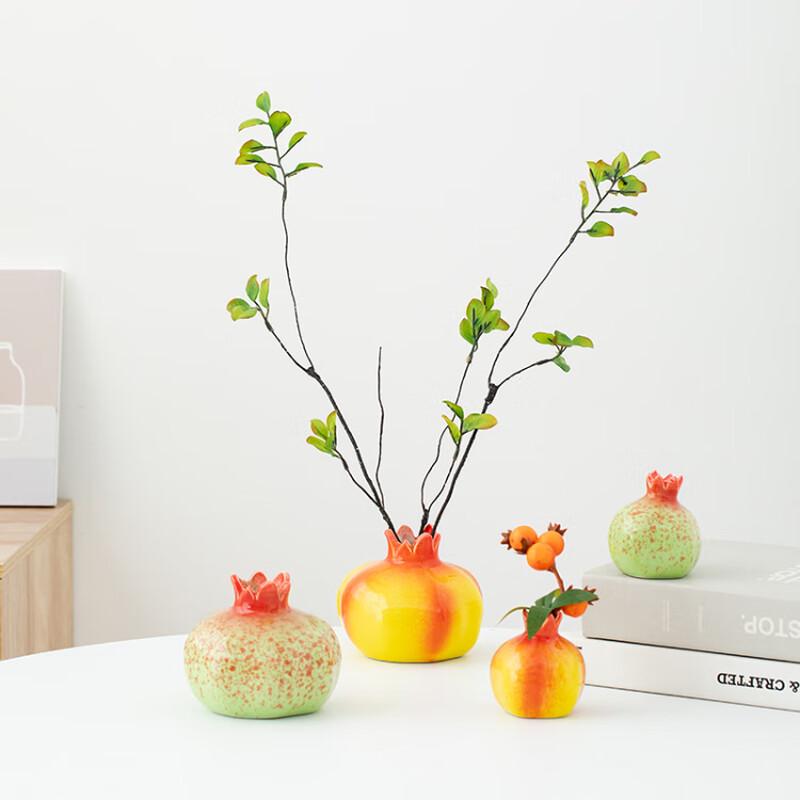 OIMG Creative Mini Pomegranate Ceramic Vase