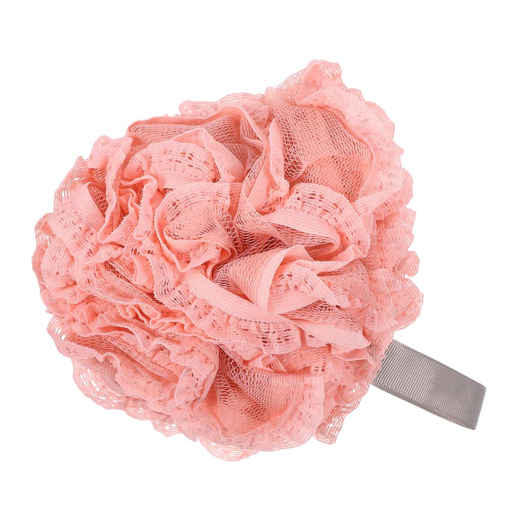 Sky-Blue Mesh Bath Ball Shower Ball for Exfoliating Cleansing Soothing Skin Gentle Lathering Hanging Back Scrubber Body
