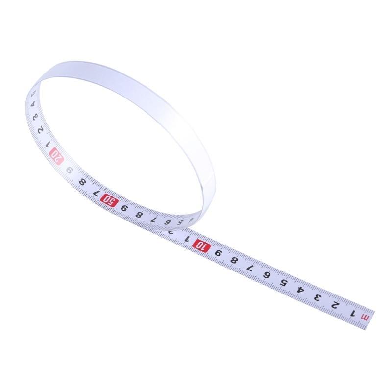 652F Adhesive Measuring Tape, Removable Adhesive Measuring Tape,Steel Metric  Tape Measure for Home or Office Use