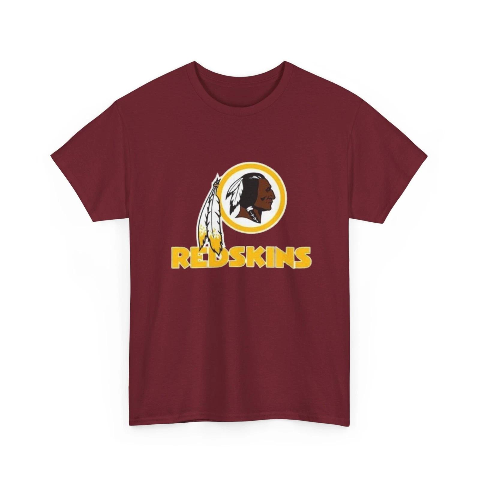 Washington Redskins Logo Printed T shirt NFL Football History Collectible 2XL