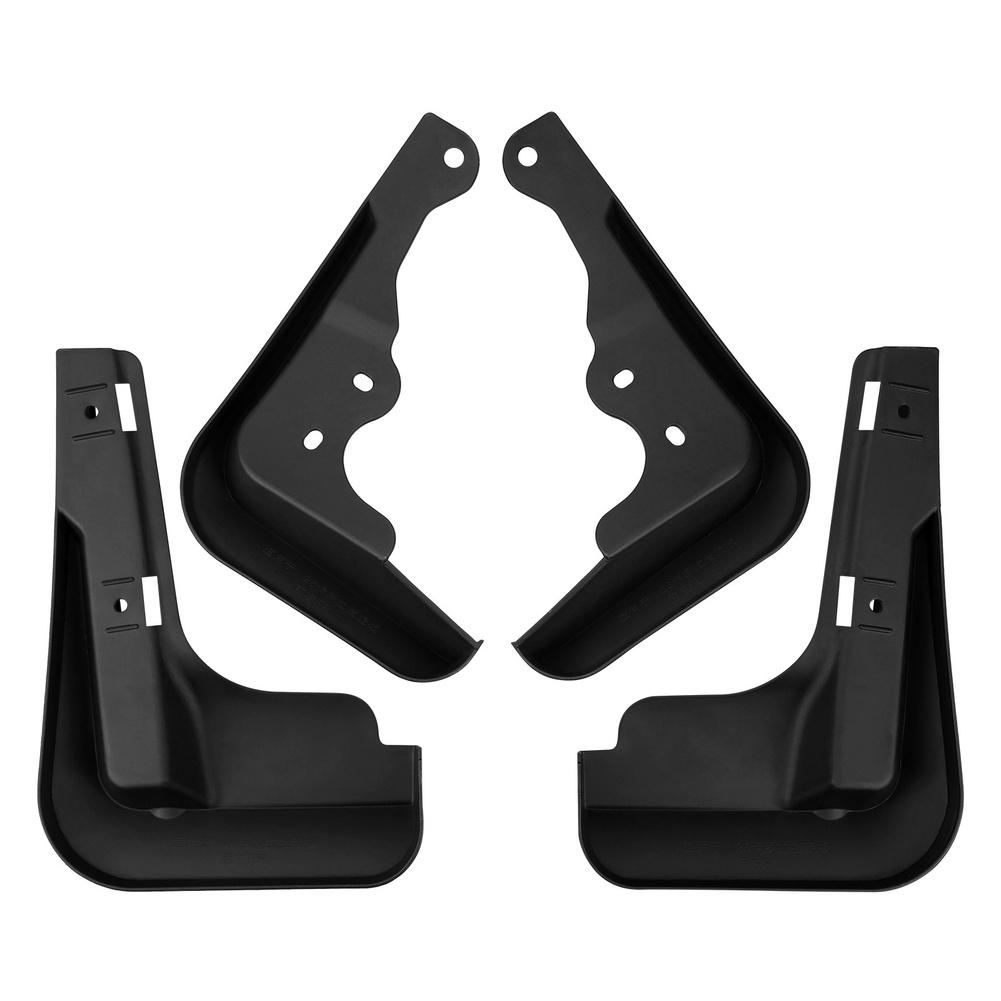 

Front And Rear Mud Flaps Car Accessories Car Mud Guards Black Mud Flaps PP Plastic ABS Material Pre-drilled Holes China Mainland