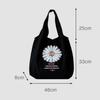 Daisy Canvas Shoulder Bag Student Handbag Women Small Shopping Bag Girl Flowers Casual Tote Bag