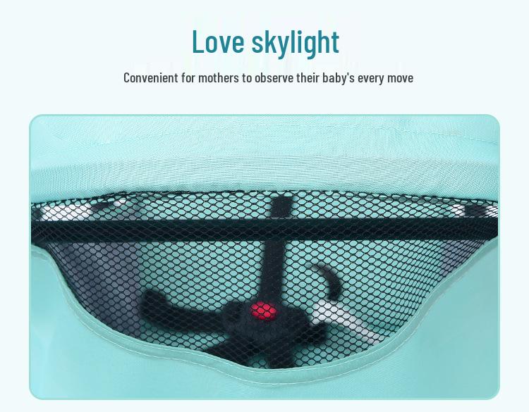Multifunctional Lightweight Foldable Baby Stroller with High Landscape Design