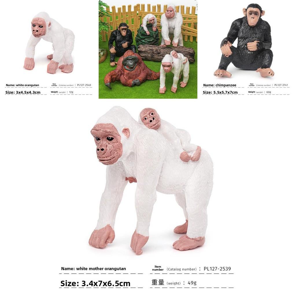 Realistic Gorilla Nature Scene Pvc Statue For Kids Educational Play