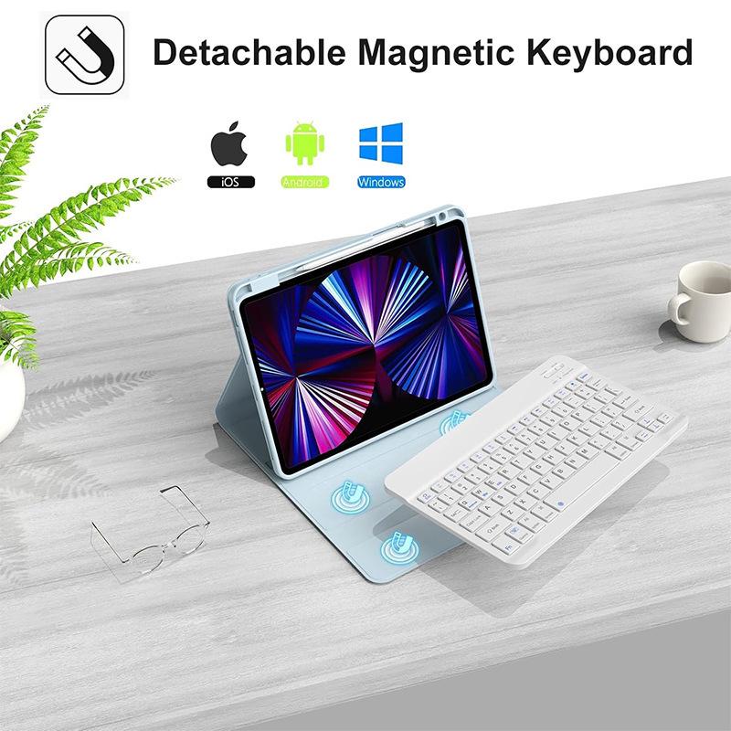 iPad Pro 11 & Air 10.9 Magnetic Keyboard Case with Protective Cover