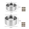 Stainless Steel Dog Slow Feeder Bowl, Water Bowl, Anti-Tipping Dog Bowl, Slow Feeding Bowl, Food Bowl, Anti-Choking Bowl for M