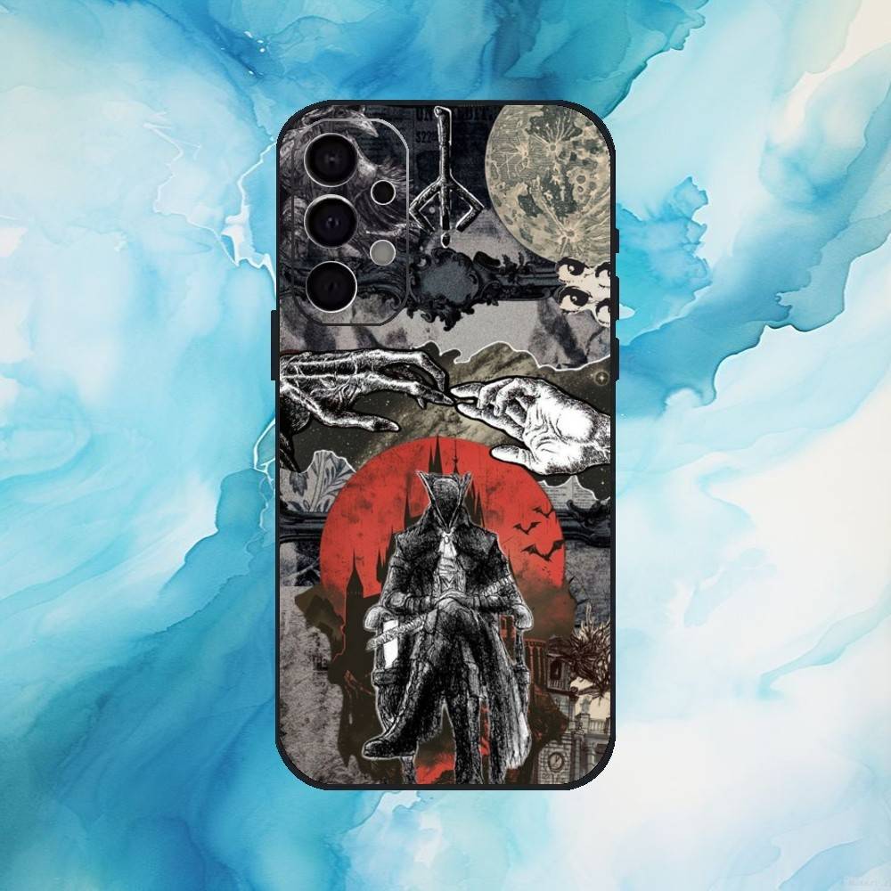 Spiel B-Bloodborne Handyhülle Für Samsung Galaxy A73,A72,A71,A70,A53,A52,A51,Weiche Silikon Schwarz Hülle