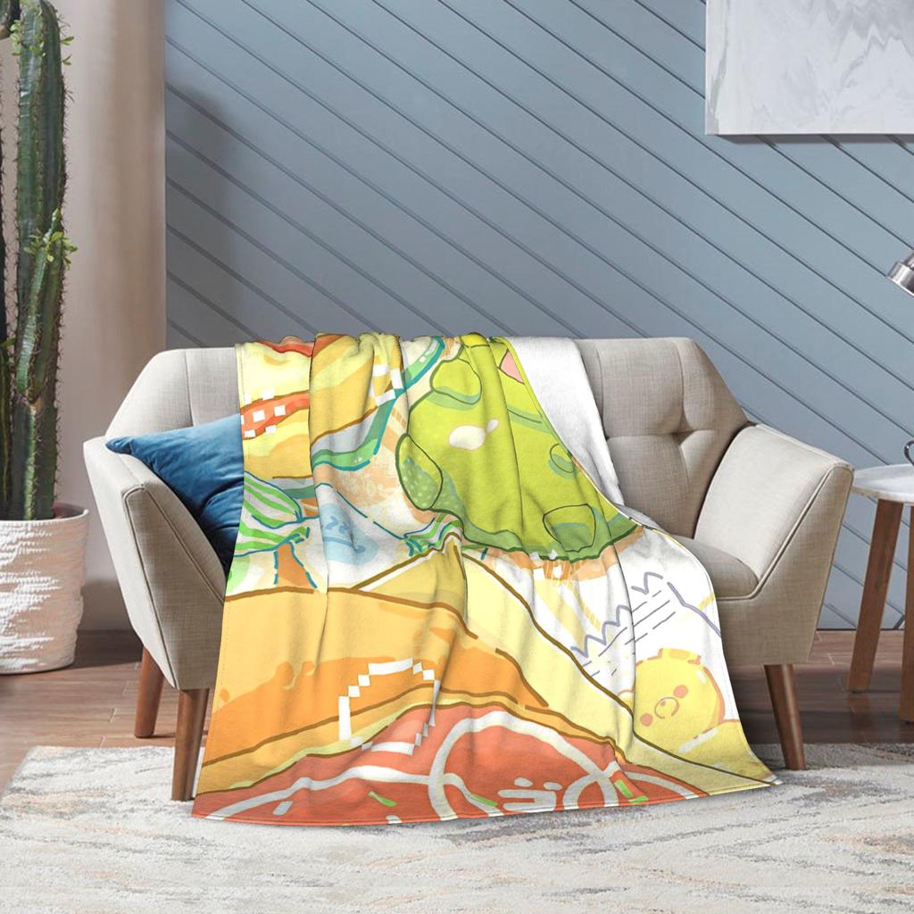 Cartoon Kuchipatchi Tamagotchis Fleece Blanket Fashion Throw Blanket for Home 200x150cm Bedspread