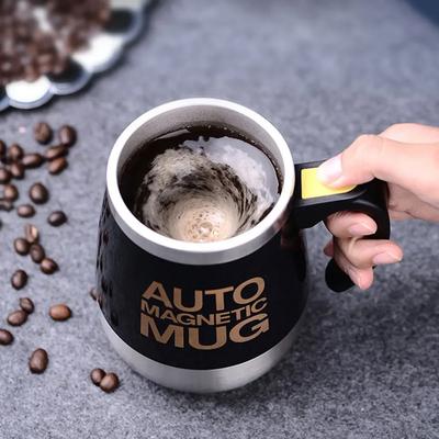 Kaffeetasse mit automatischem Rührwerk, Edelstahl, magnetischer Rührbecher, Milch, Tee, Kaffeebecher, tragbare Thermobecher, 450 ml