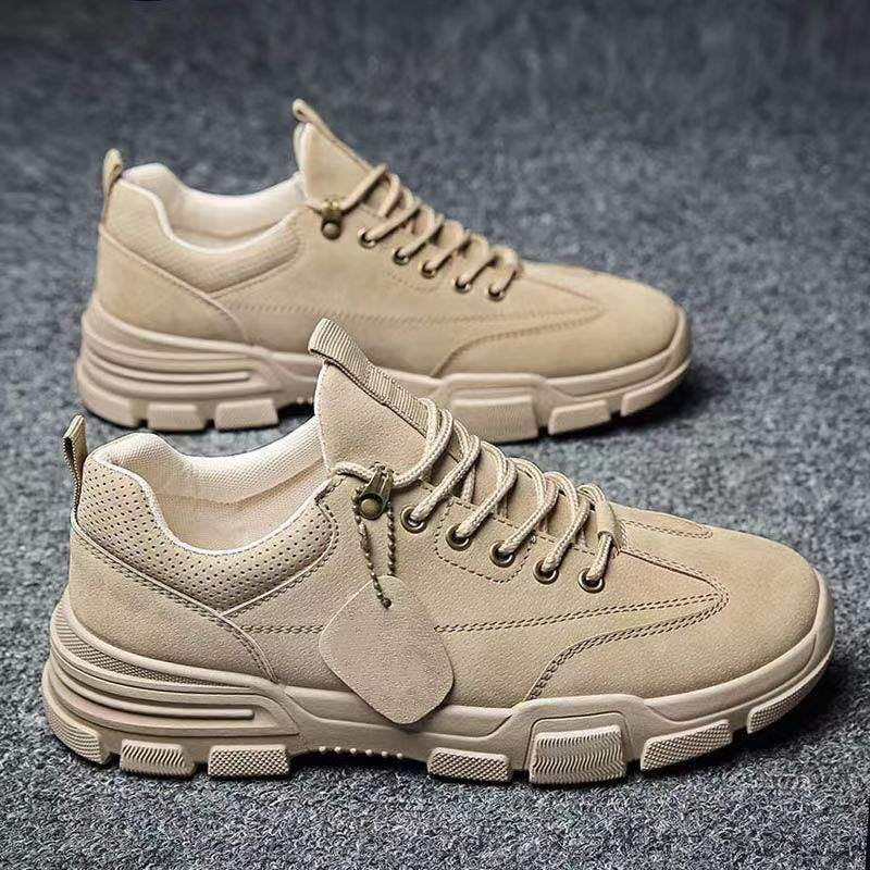 2025 New Autumn Martin Boots High Top Board Shoes Men's Fleece Warm Cotton Shoes Versatile Casual Tooling Shoes Men's