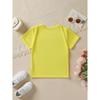 Girls Summer Fashion Short Sleeve T-Shirt Purple and Butterflies Cartoon Print Casual Versatile